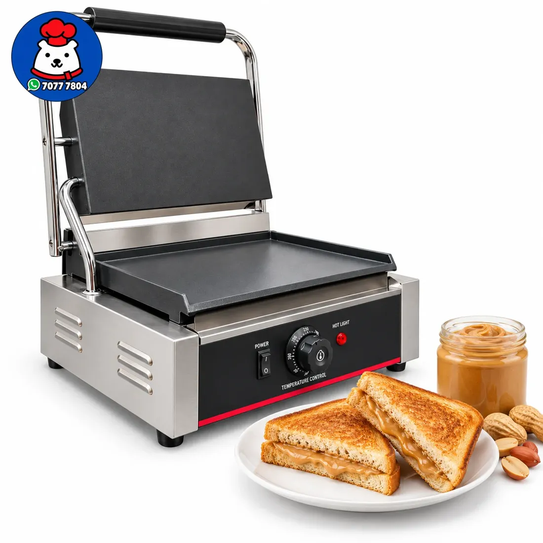 Vista 4 de Sandwichera industrial plana