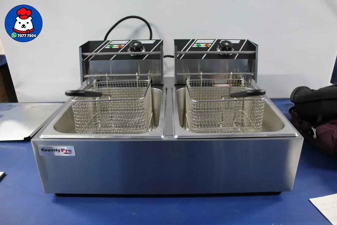 Vista 3 de Freidora eléctrica doble - 20 Litros